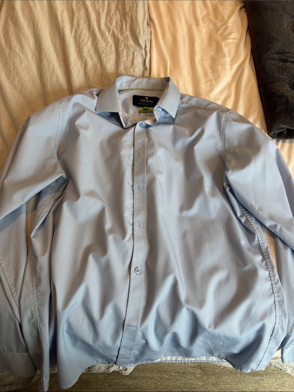 Ted Baker Light Blue Men's Dress Shirt - Classic Point Collar